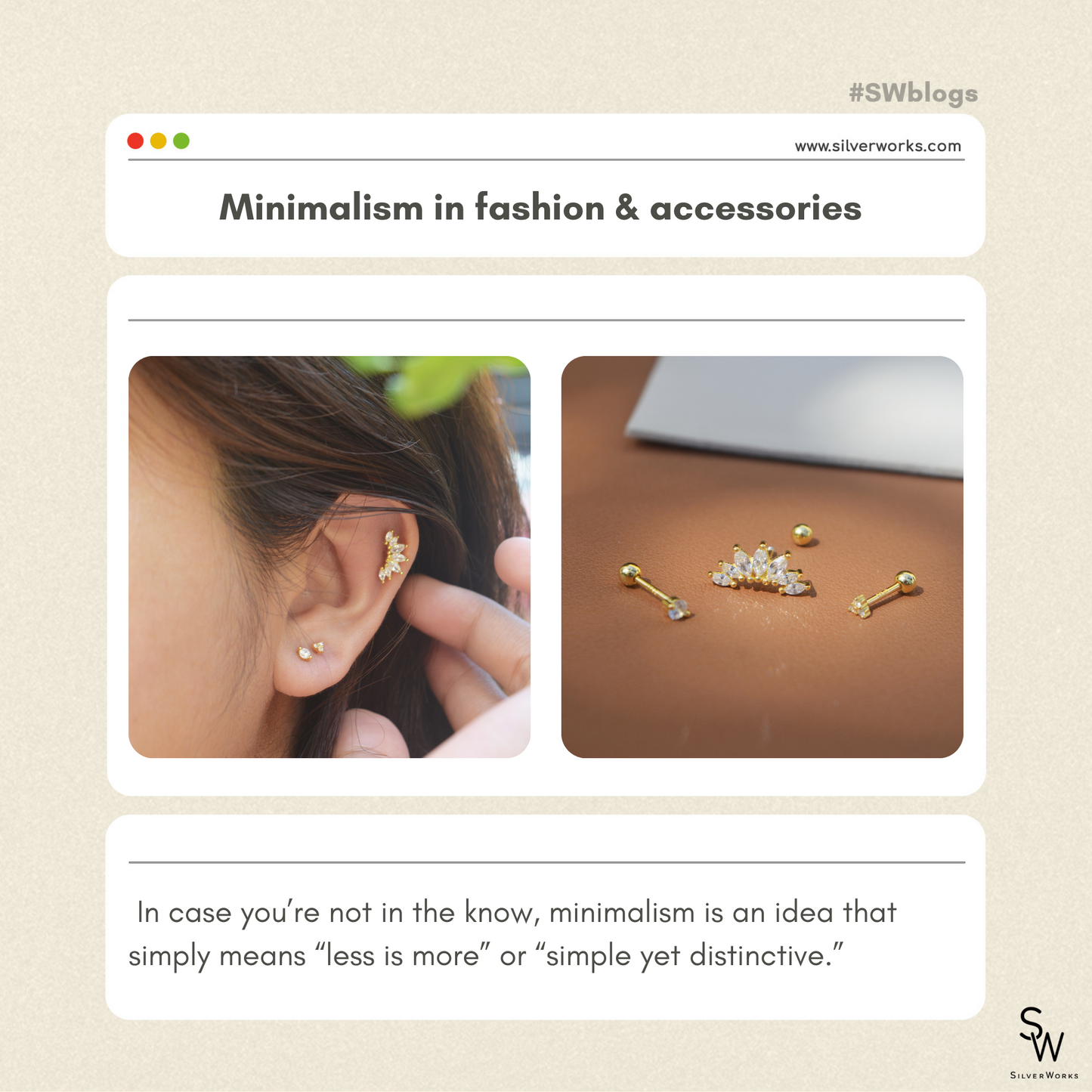MINIMALISM IN FASHION & ACCESSORIES