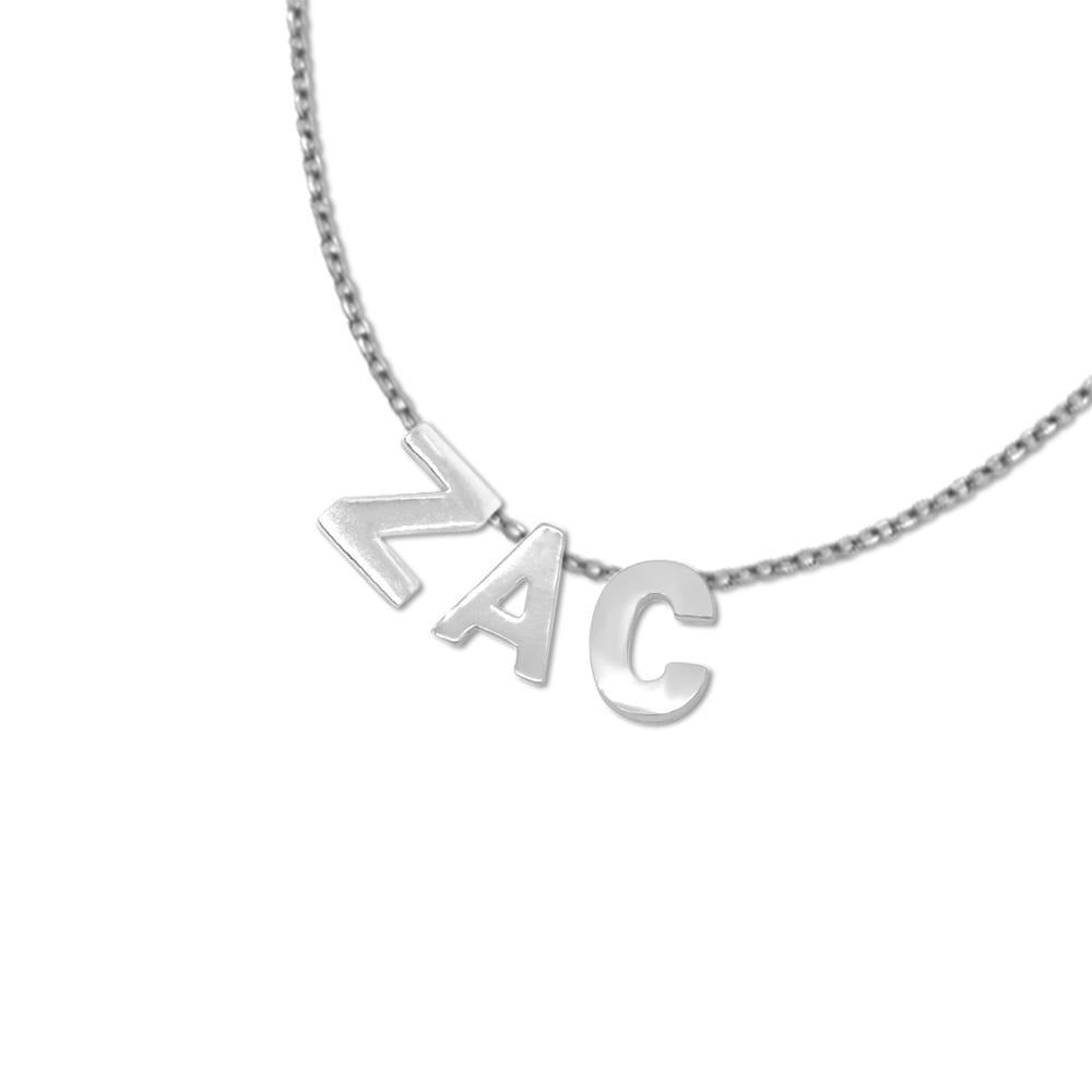 Dash Stainless Steel Personalized Name Necklace SilverWorks
