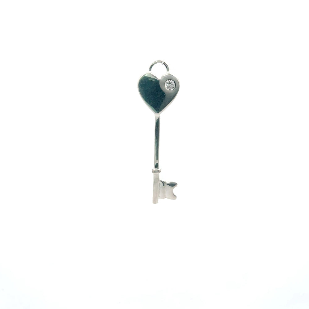 Alessia Heart Key 925 Sterling Silver Pendant