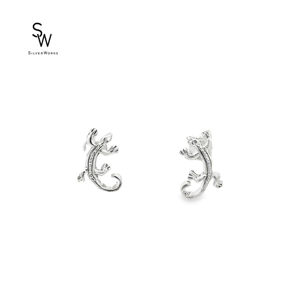 Paula Lizard 925 Sterling Silver Stud Earrings