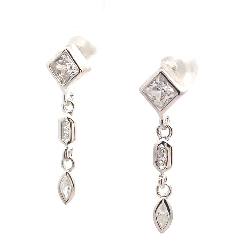 Square Drop Earrings