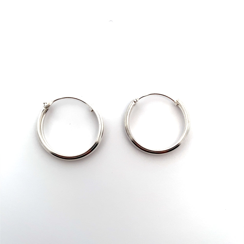 Small Endless Hoop Earrings - Main Image