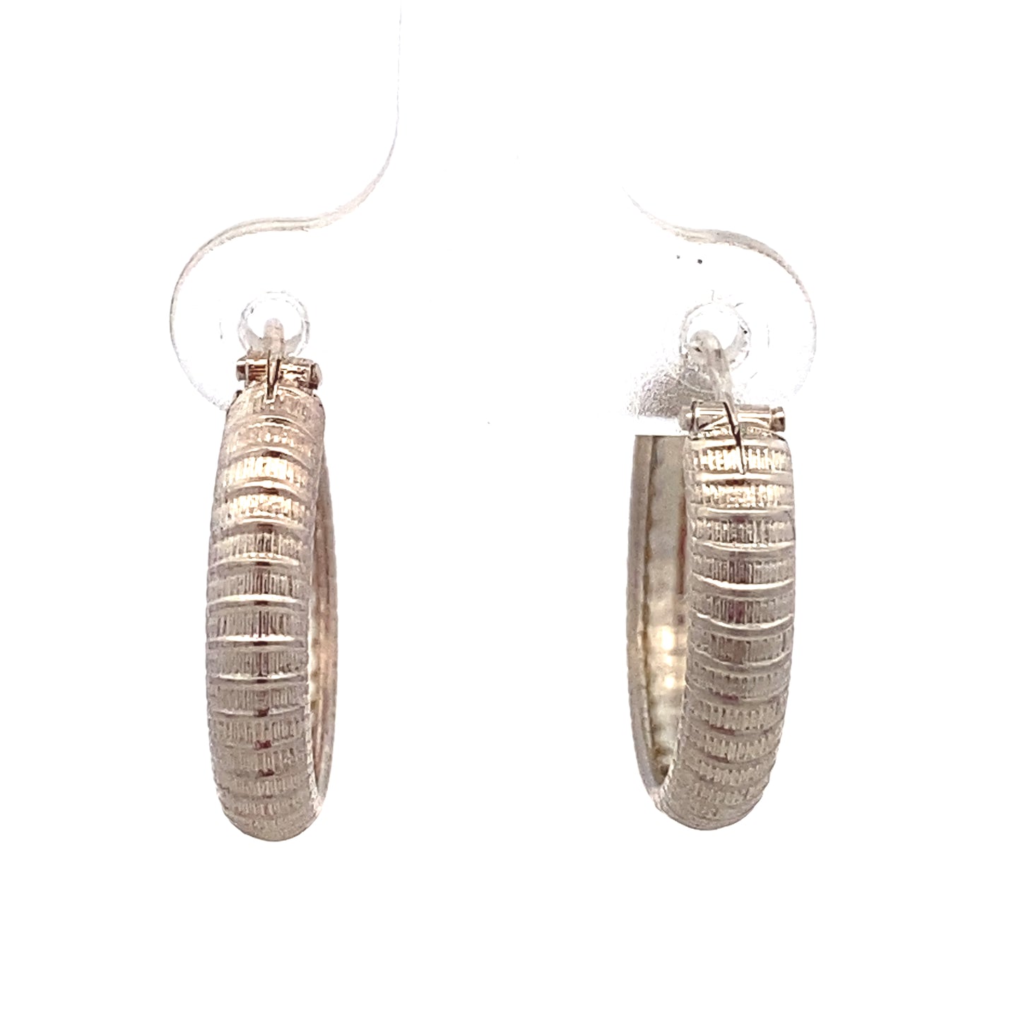 Hoop Earrings with Lines