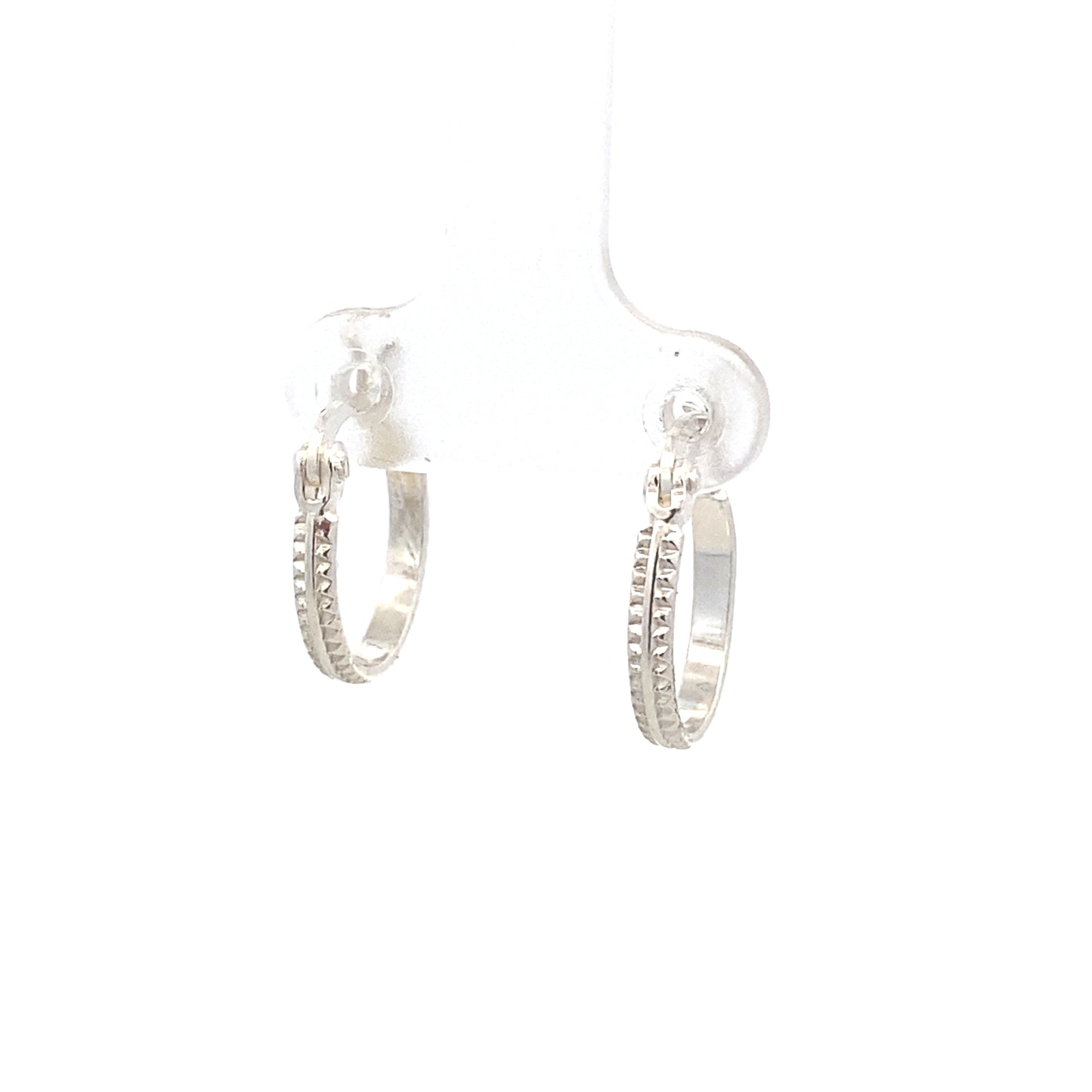 Zipper Hoop Earrings