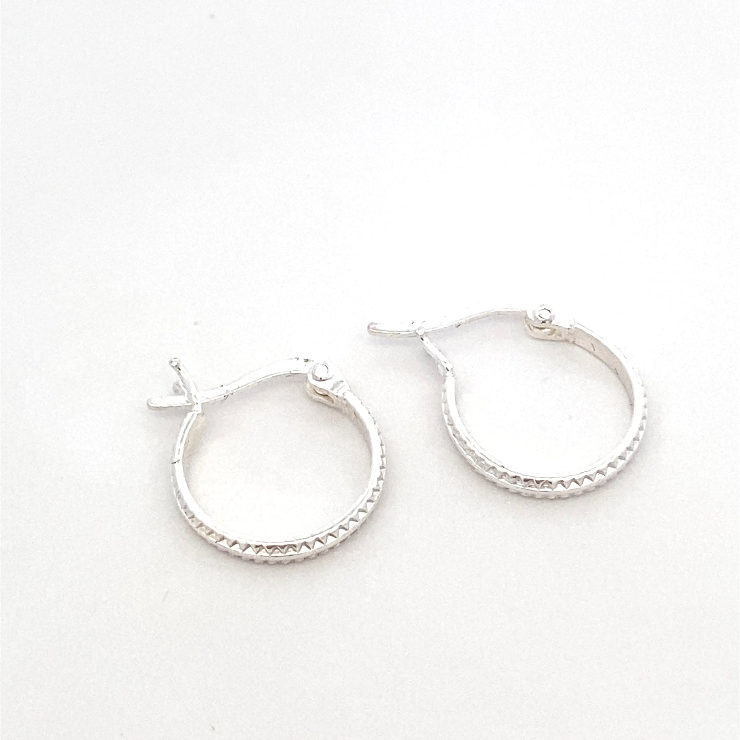 Zipper Hoop Earrings