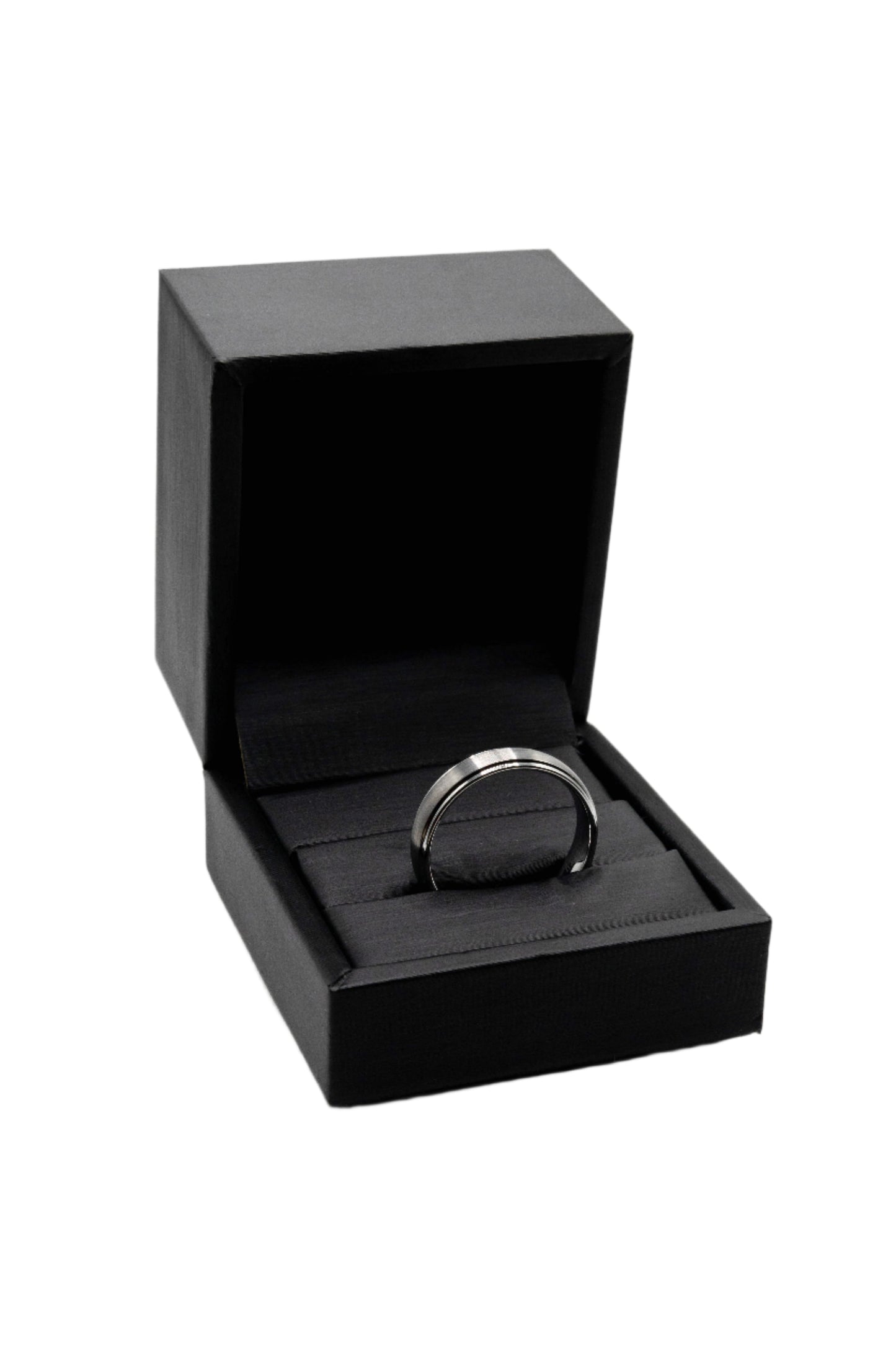 Sloan Matte Tungsten Wedding Band Ring | SilverWorks