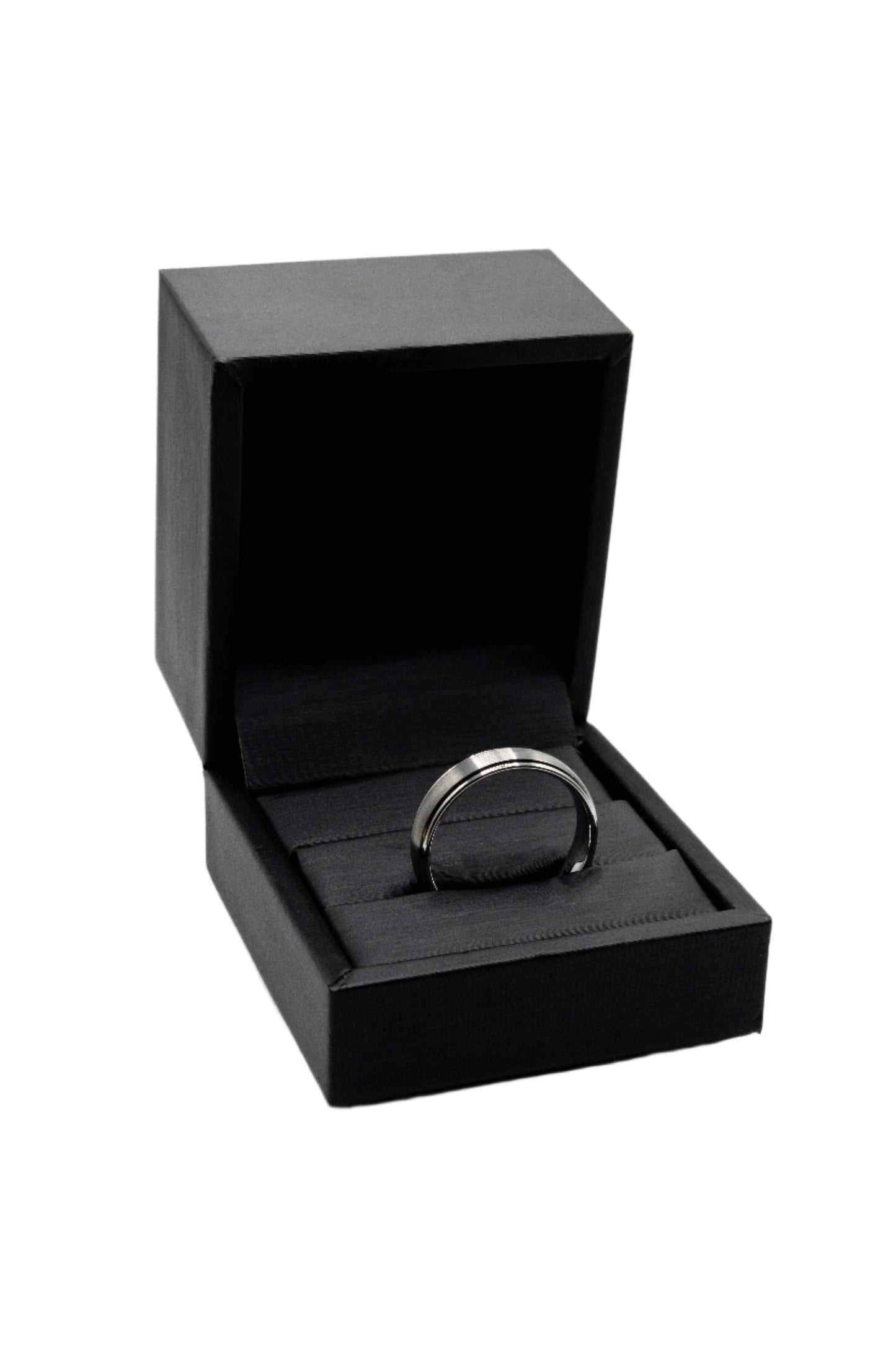 Sloan Matte Tungsten Wedding Band Ring | SilverWorks