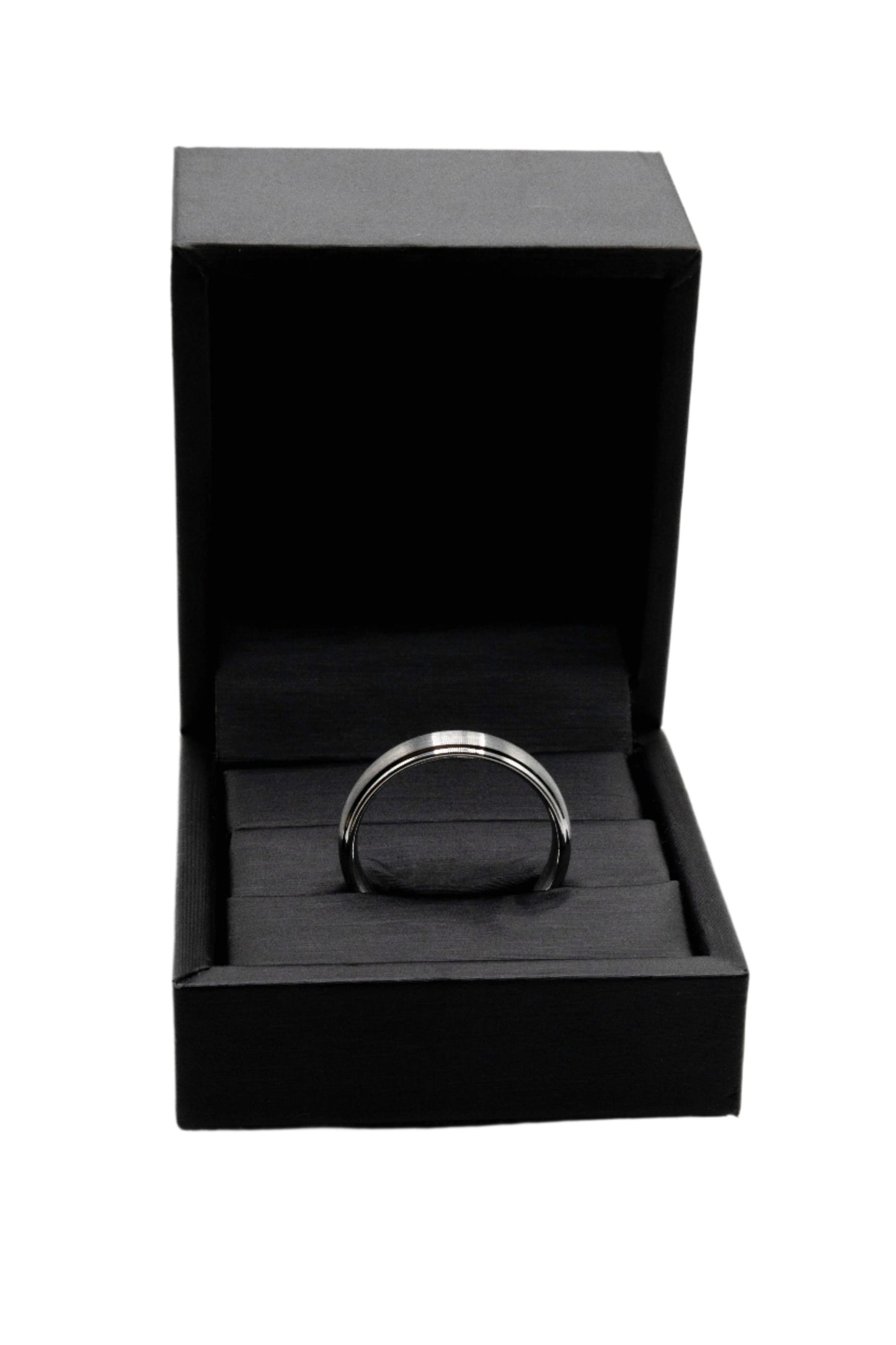Sloan Matte Tungsten Wedding Band Ring | SilverWorks