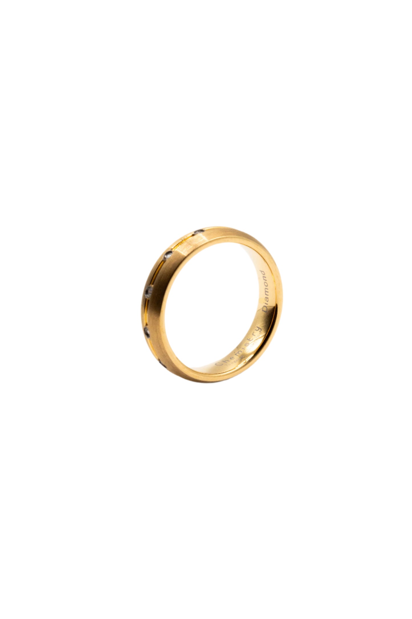 Timothy 5 Diamonds Tungsten Band Ring