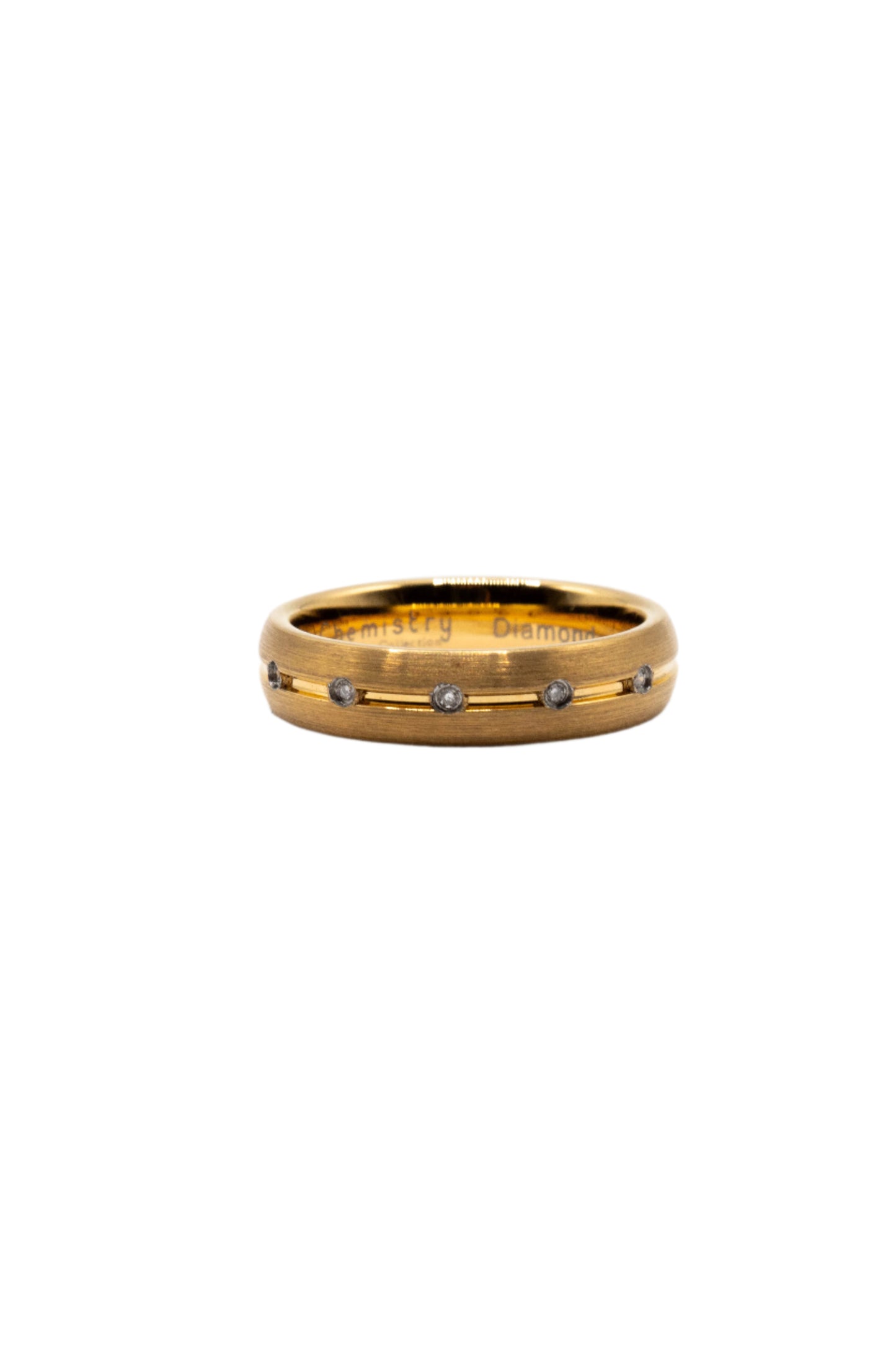Timothy 5 Diamonds Tungsten Band Ring