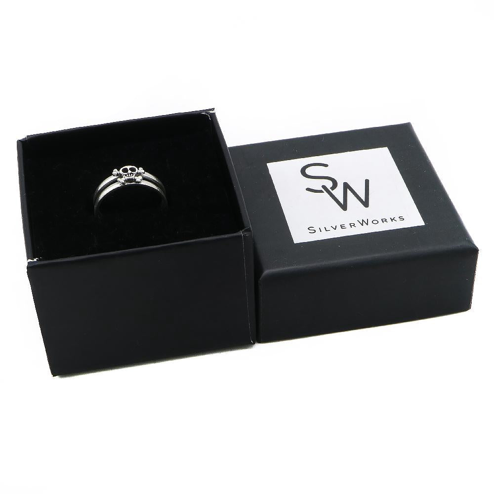 Blaine Skull 925 Sterling Silver Toe Ring | SilverWorks