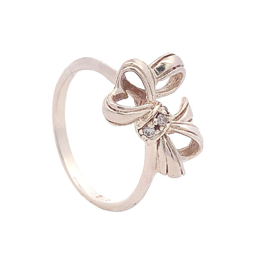 Lila Ribbon 925 Sterling Silver Ring