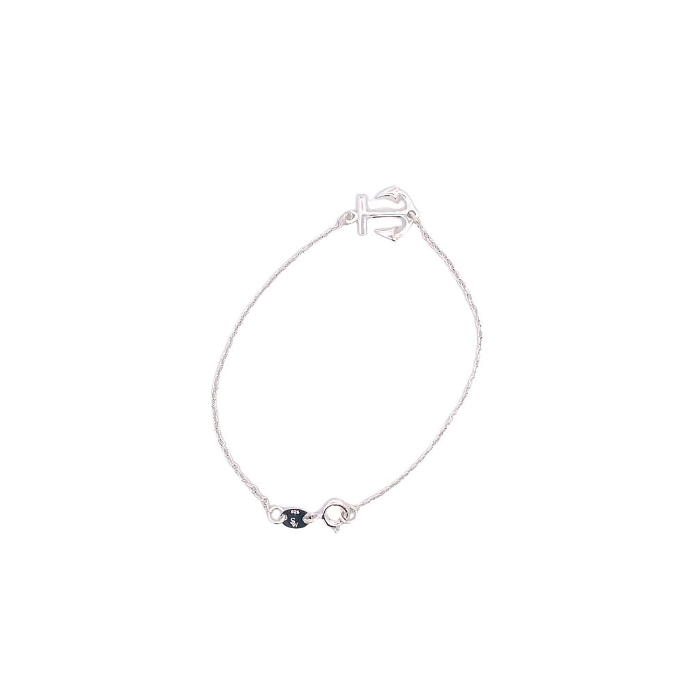 Benj Anchor 925 Sterling Silver Chain Bracelet | SilverWorks