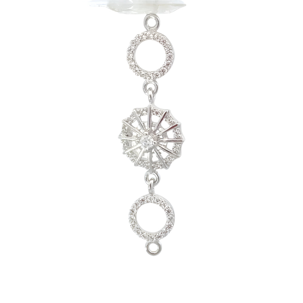 Helen Dangling Umbrella 925 Sterling Silver Charm | SilverWorks