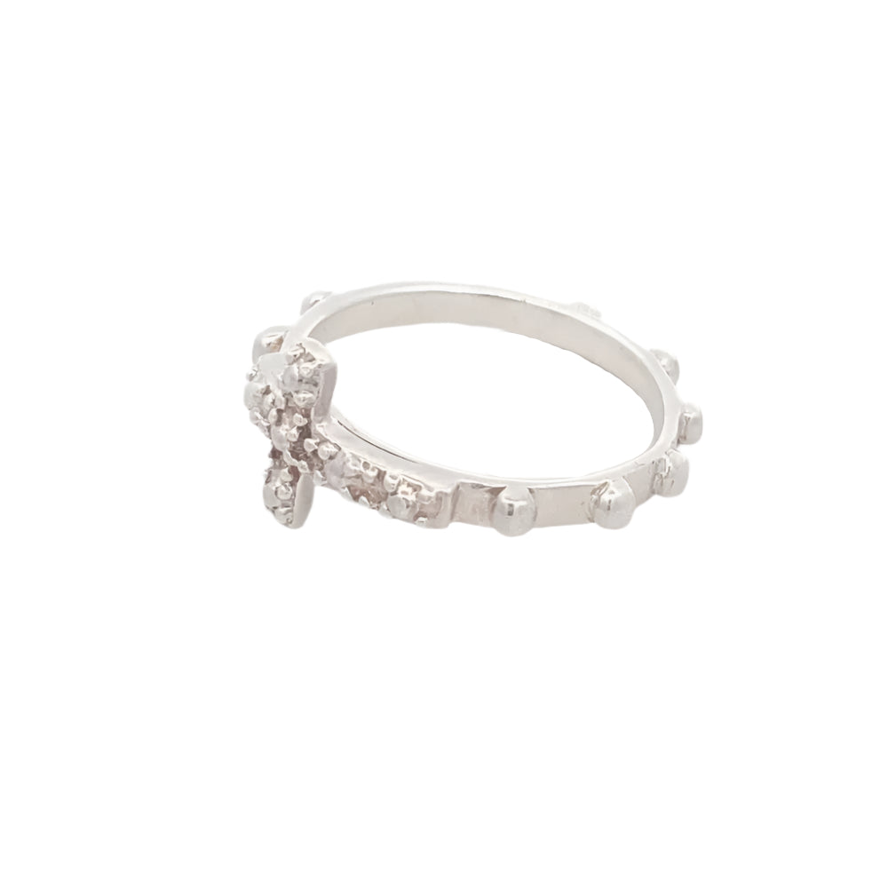 Rosary 925 Sterling Silver Ring SilverWorks