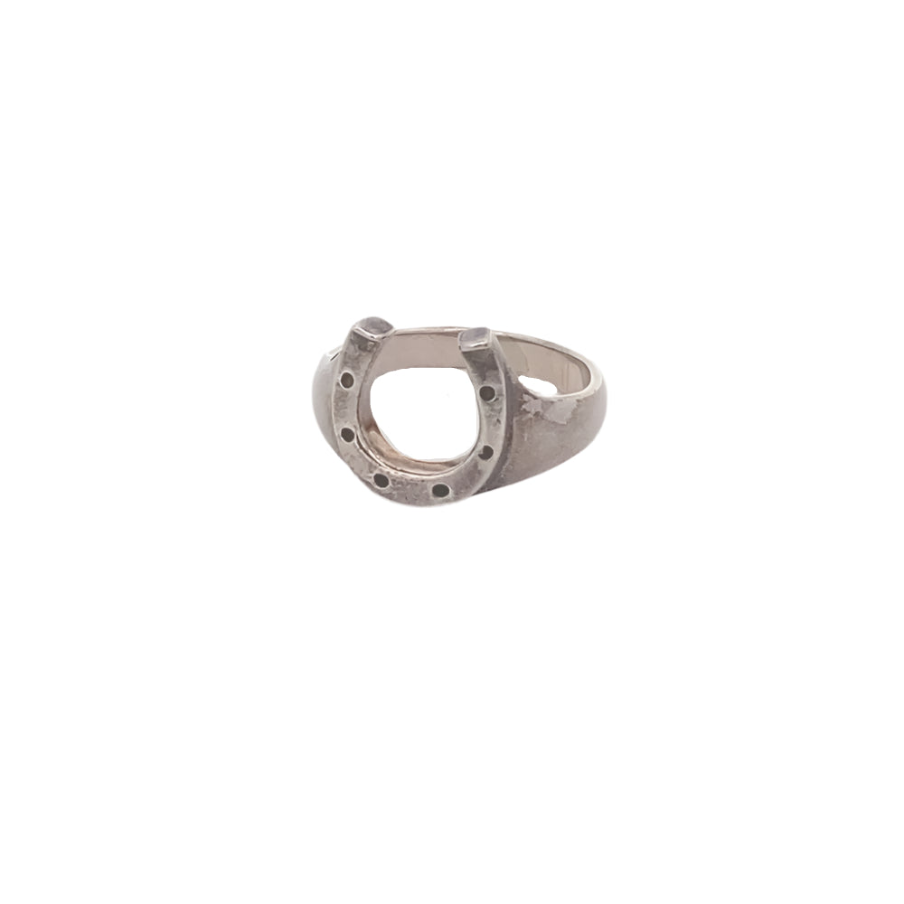 Heidi Horseshoe 925 Sterling Silver Ring | SilverWorks