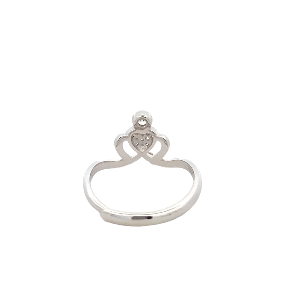 Hailee Heart 925 Sterling Silver Adjustable Ring | SilverWorks