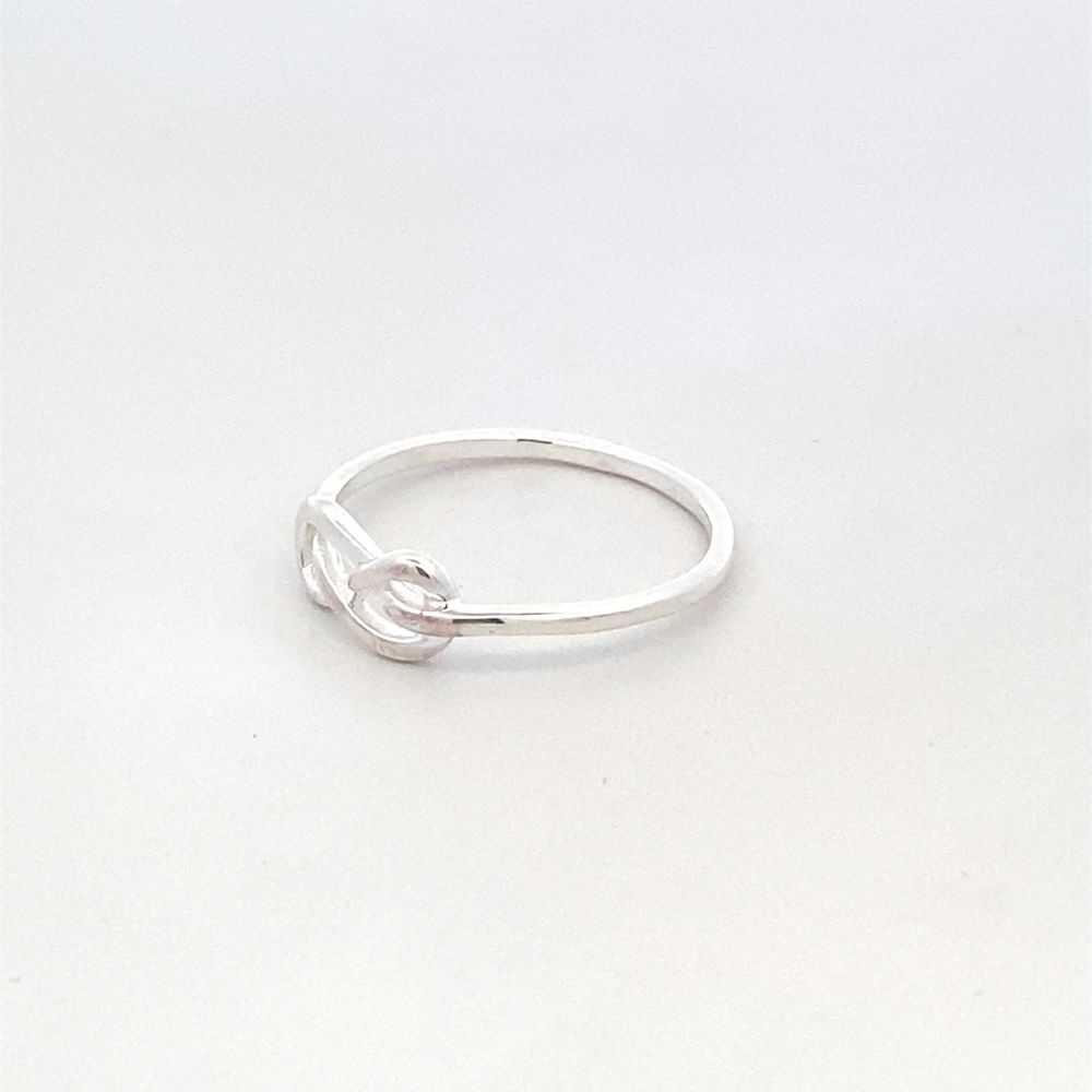 Ameya Infinity Knot 925 Sterling Silver Promise Ring | SilverWorks
