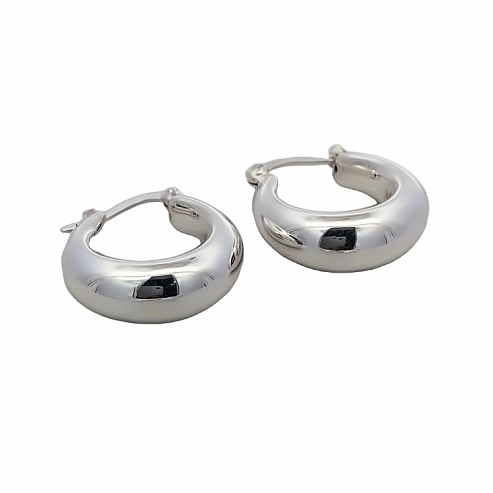 Blake Hoop 925 Sterling Silver Earrings