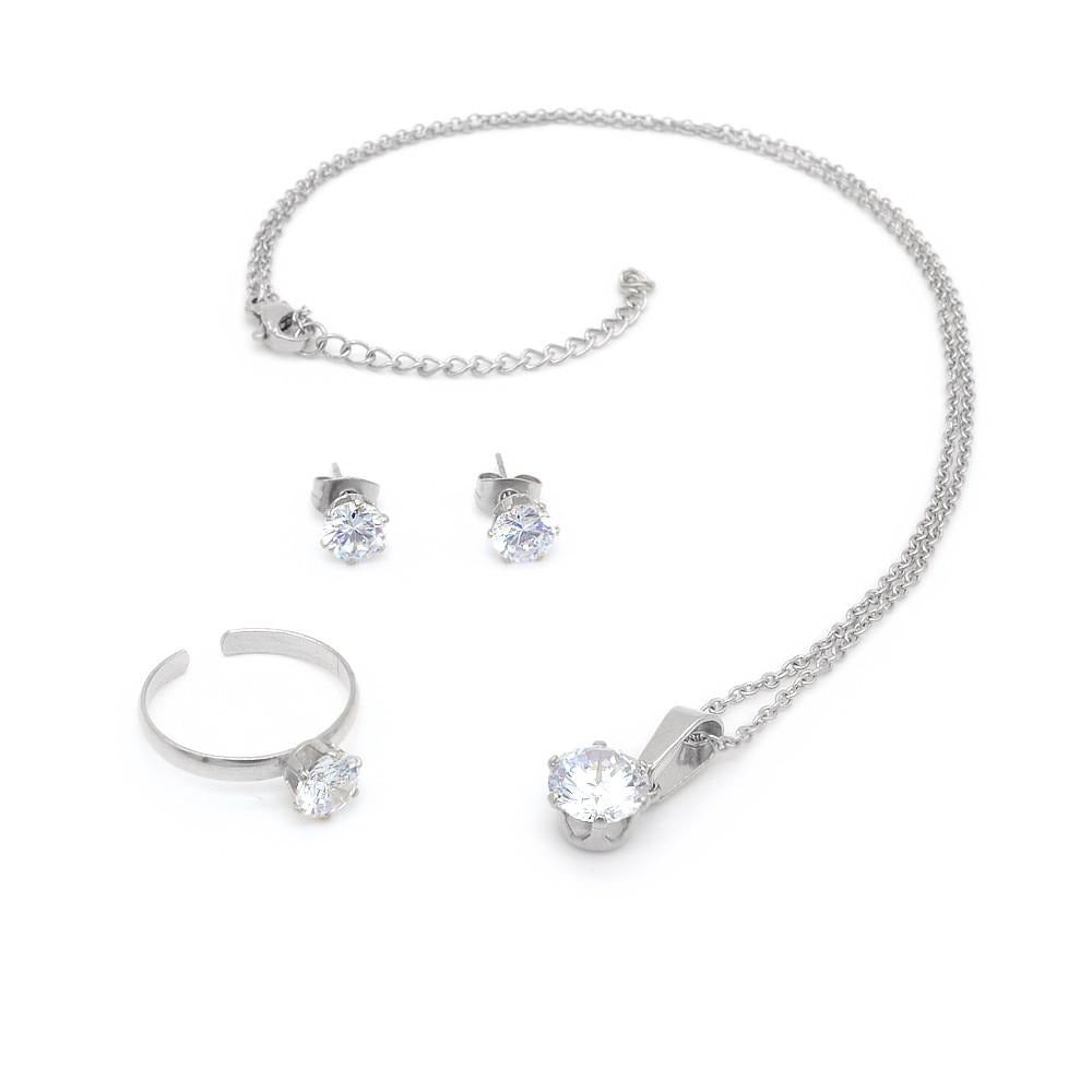 April Birthstone Jewellery Set Affordable 925 Sterling Silver Philippines | Silverworks