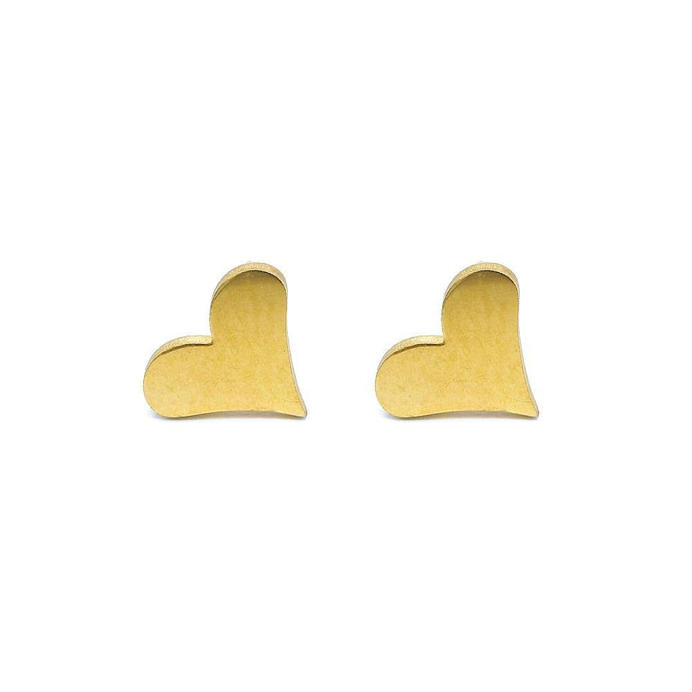 Heart Stud Stainless Steel Hypoallergenic Earrings Philippines | Silverworks