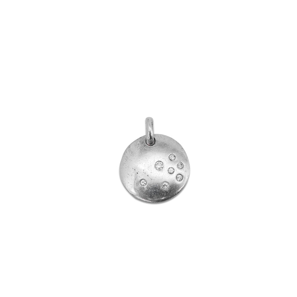 Round Design with Seven Zirconia 925 Sterling Silver Pendant Philippines | Silverworks
