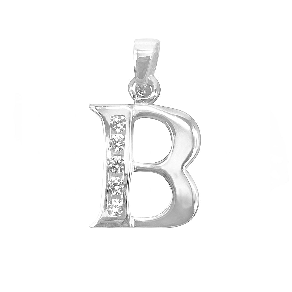 Andy Letter with Zirconia Stones 925 Sterling Silver Charms and Pendants Philippines | Silverworks