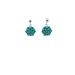 Agate Flower Dangling Earrings
