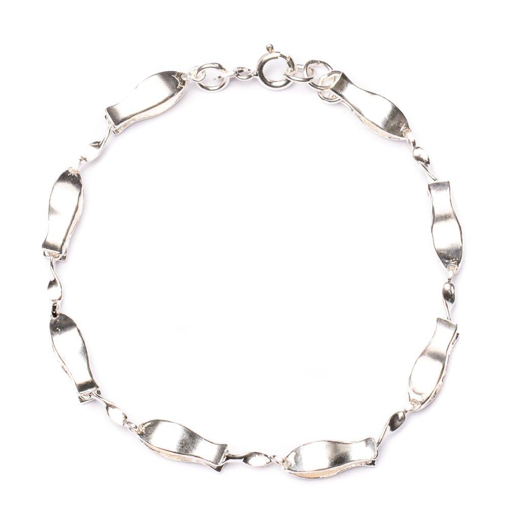 Fish Linked 925 Sterling Silver Bracelet Philippines