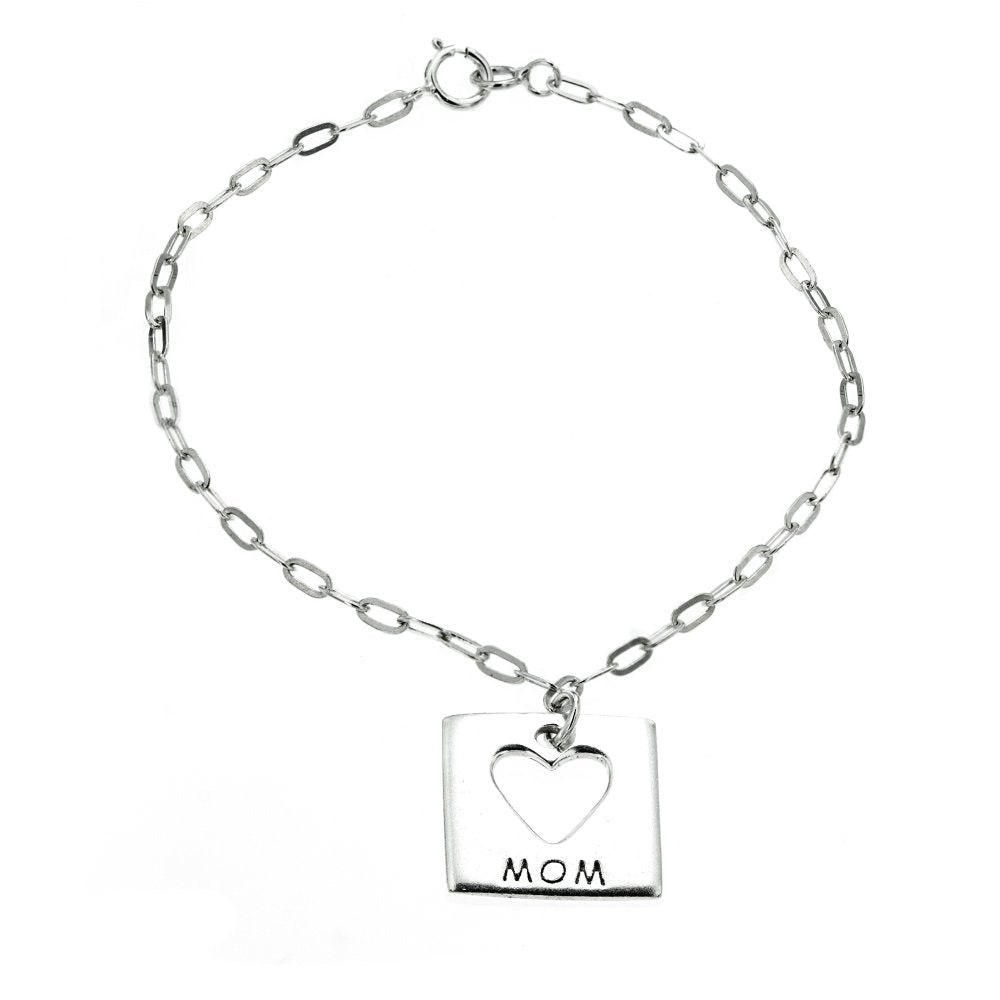 Open Heart Mom 925 Sterling Silver Bracelet Philippines | Silverworks