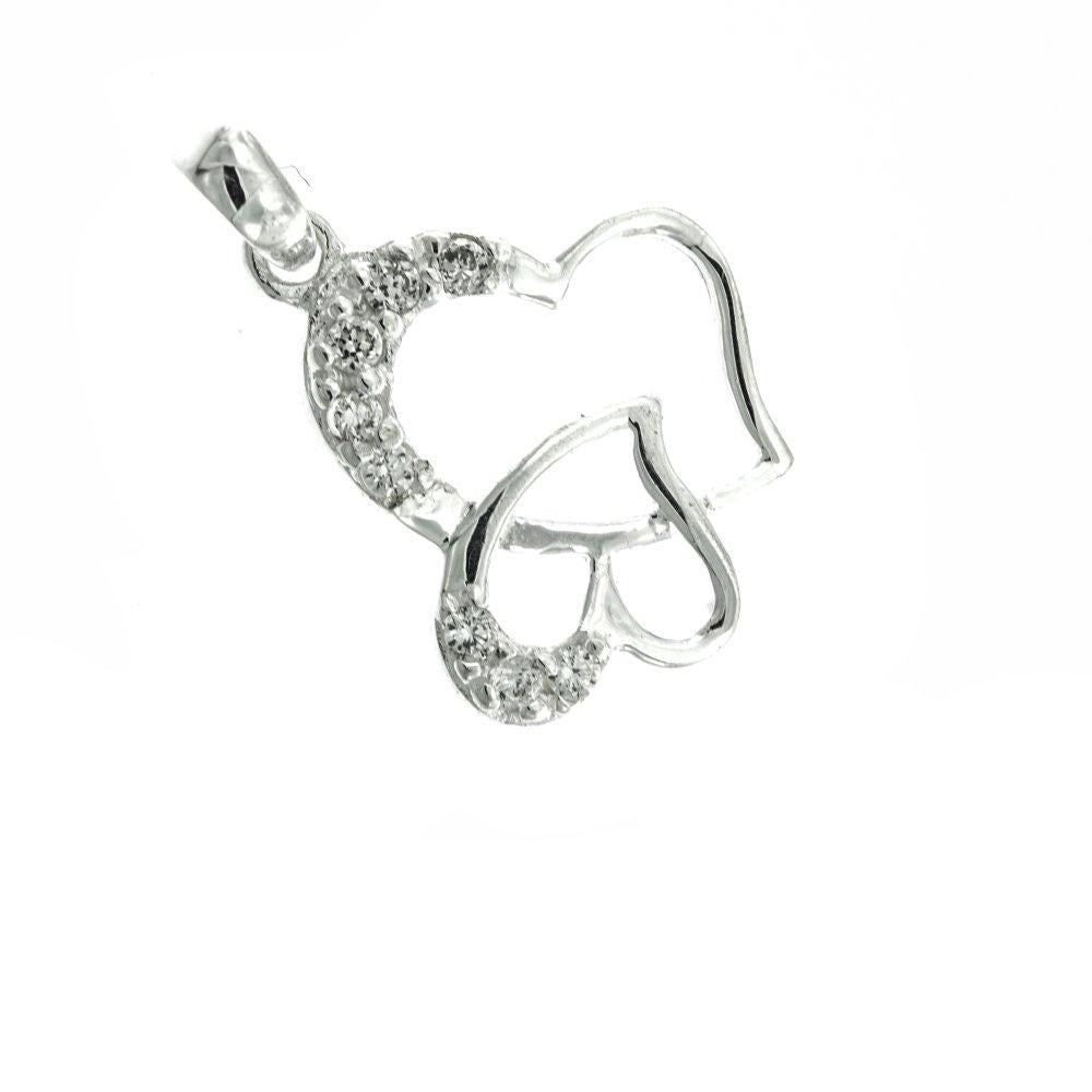Slanted Heart 925 Sterling Silver Pendant Philippines Silverworks SilverWorks