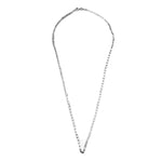 Flat Marina with Diamond Cut on Side Chain 925 Sterling Silver Necklace Philippines | Silverworks