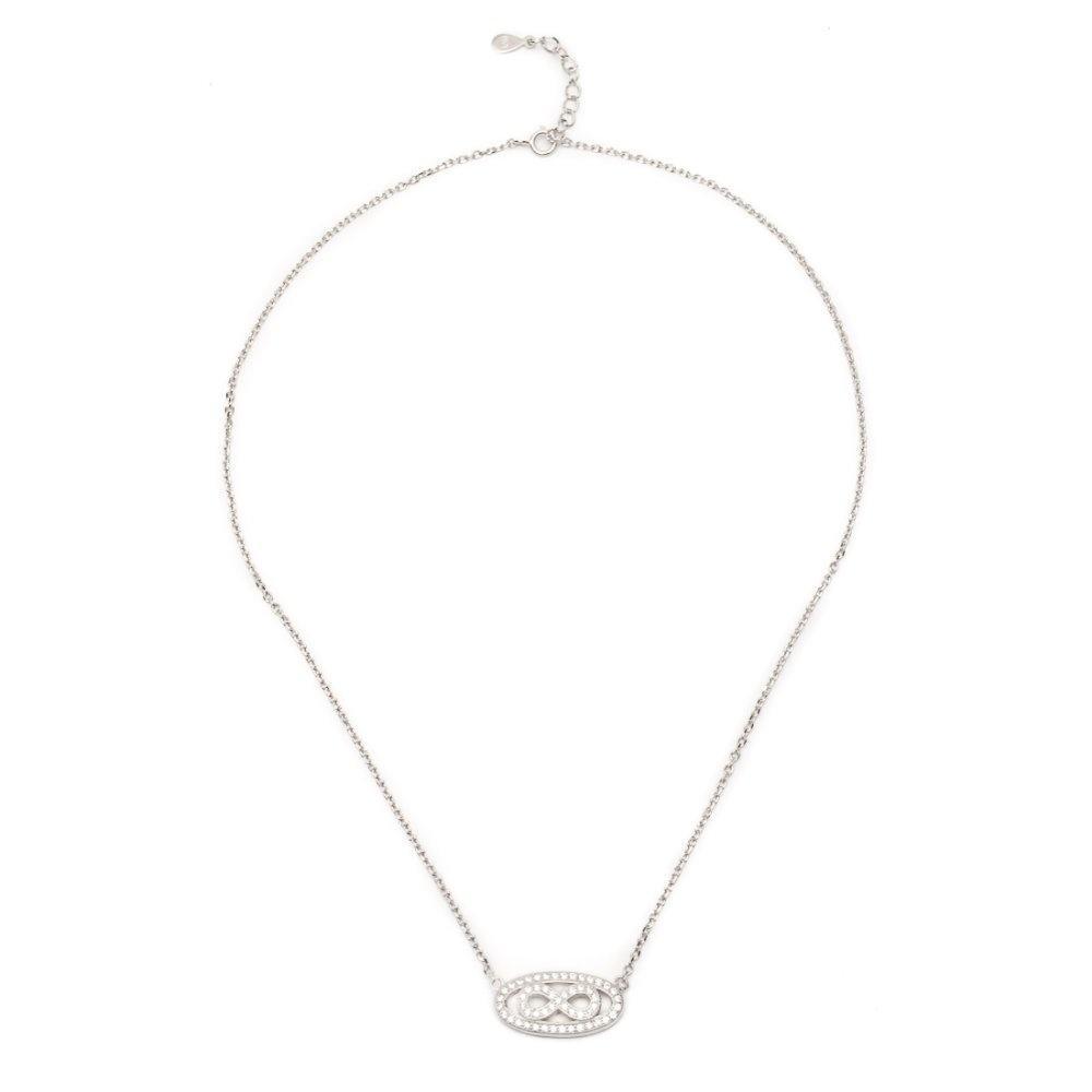 Infinity in Oval Necklace