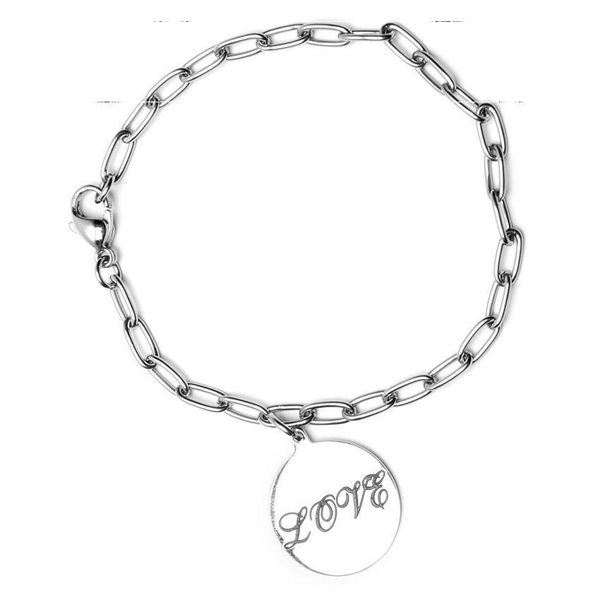 Cheval with Love Black Deep Stainless Steel Hypoallergenic Engraved Bracelet Philippines | Silverworks