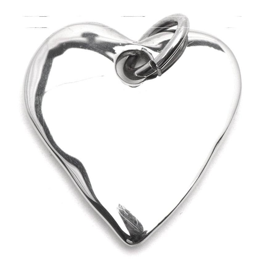 Flat Heart Stainless Steel Hypoallergenic Pendant Philippines | Silverworks