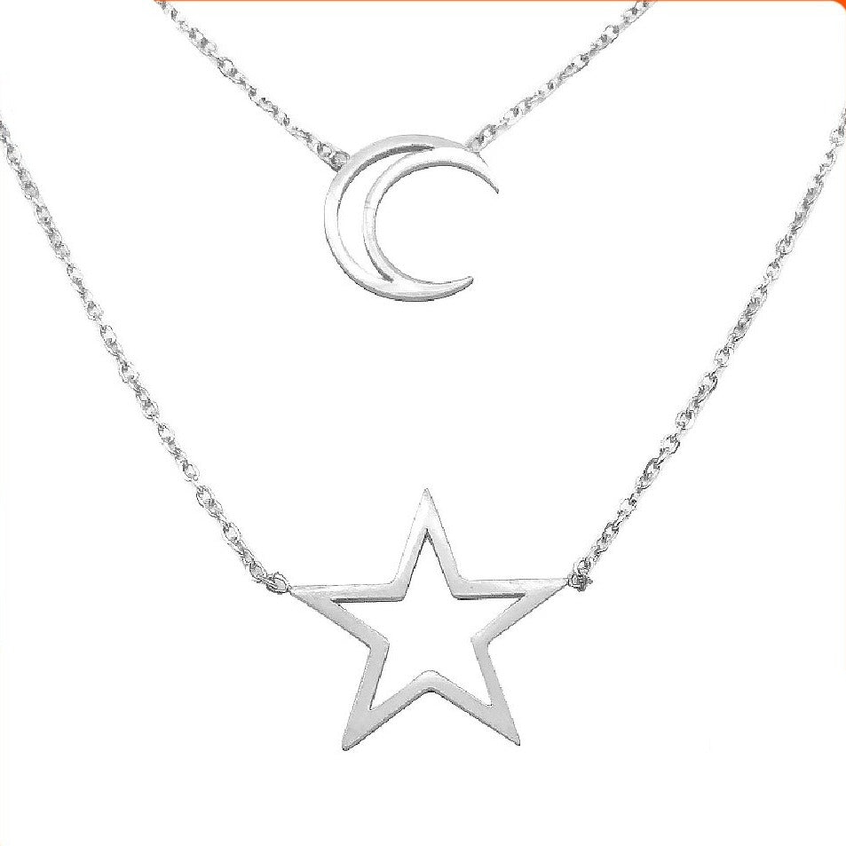 Silverworks moon best sale necklace