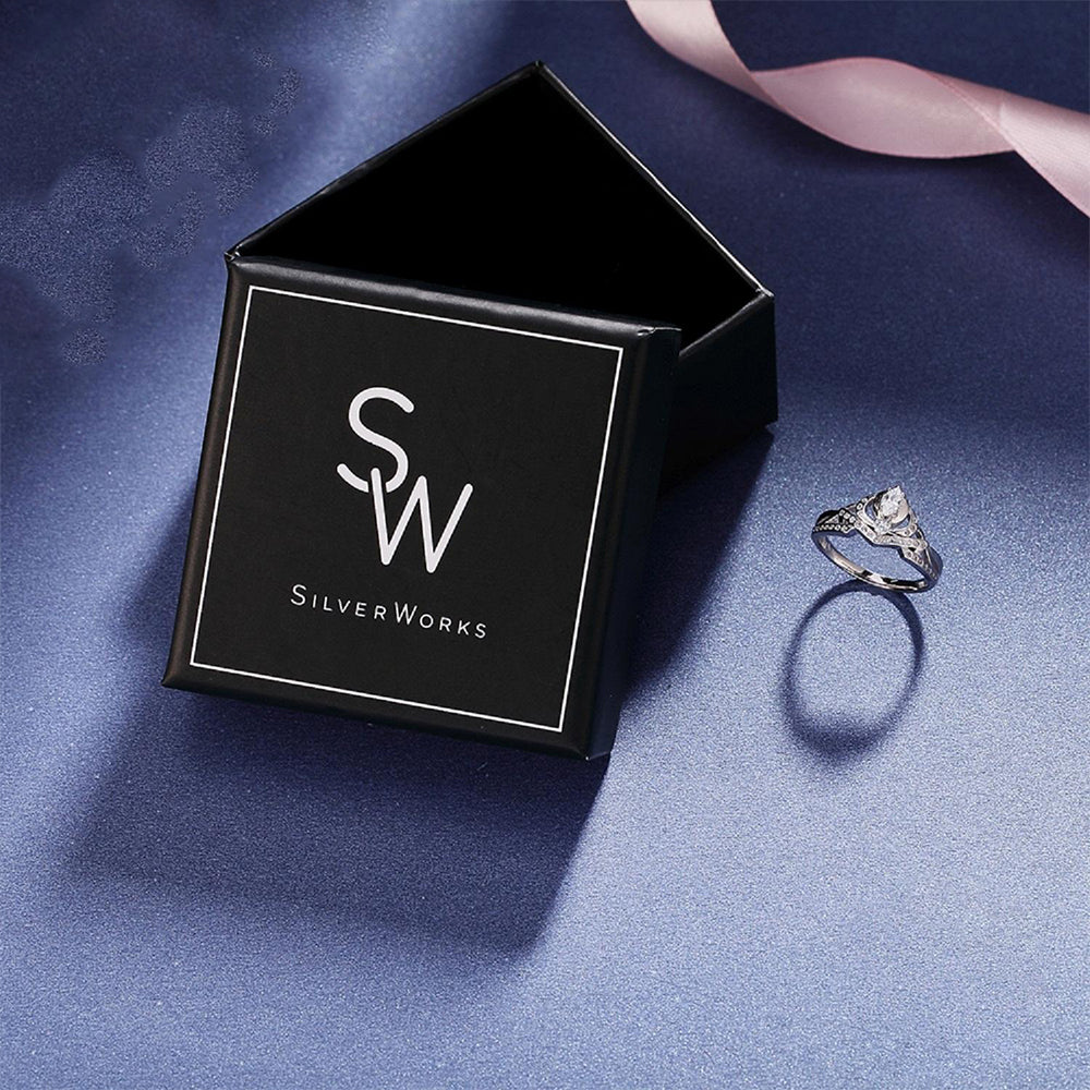 Eloise 925 Sterling Silver Crown Ring SilverWorks
