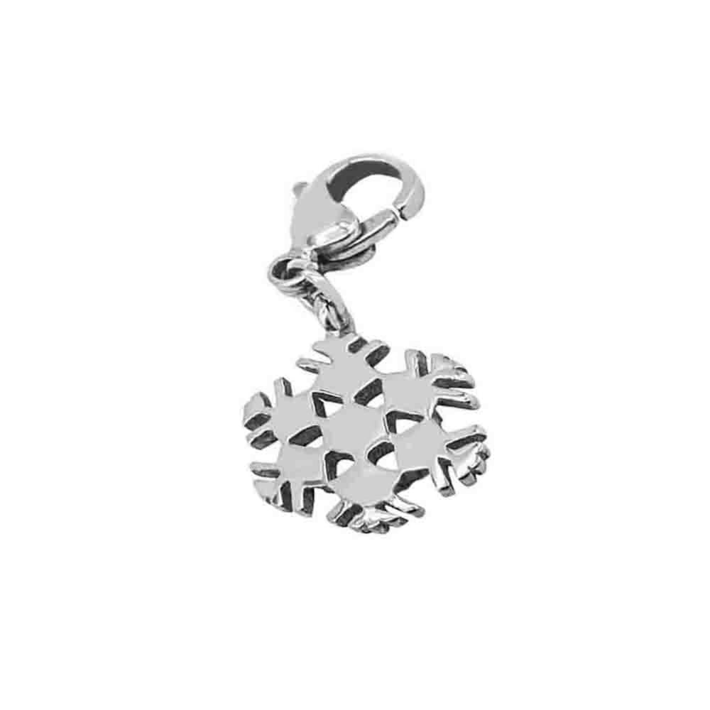 Polished Snowflakes Stainless Steel Hypoallergenic Charm Philippines | Silverworks