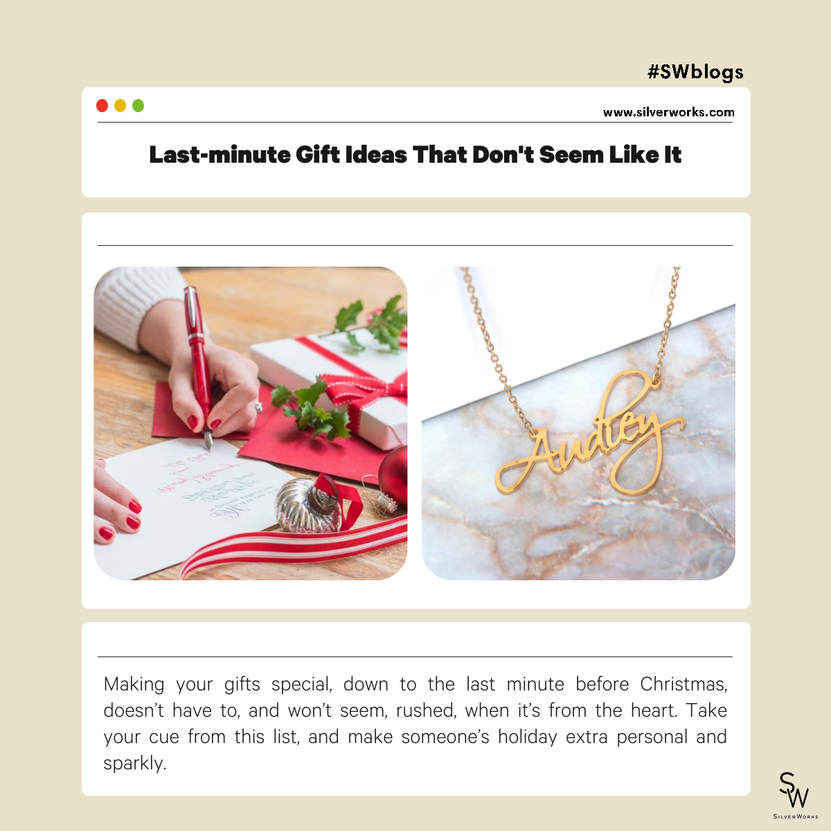 Last-minute Gift Ideas That Don't Seem Like It