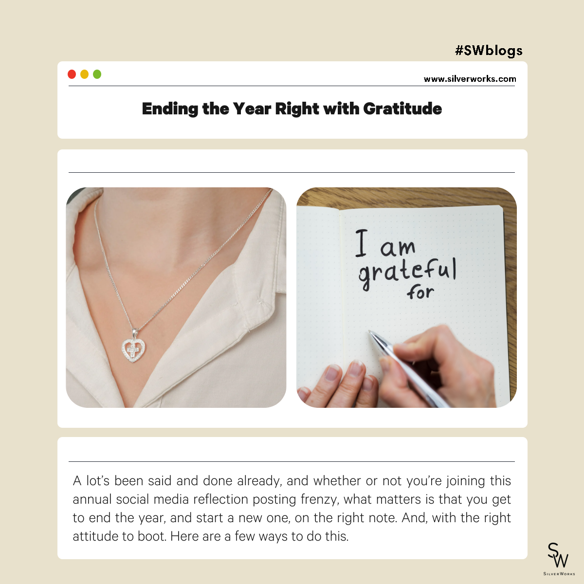 Ending the Year Right With Gratitude