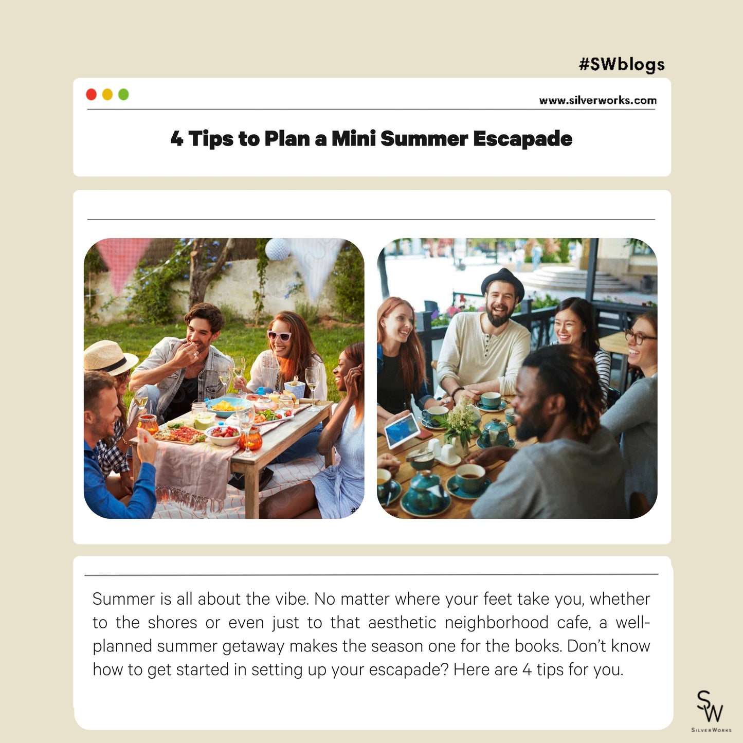 4 Tips to Plan a Mini Summer Escapade