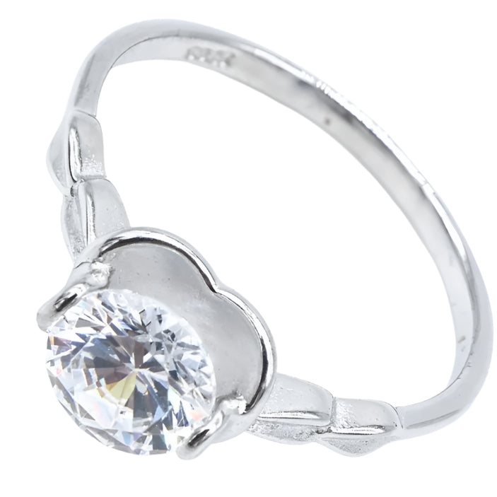 
                      
                        Sierra Heart 925 Sterling Silver Engagement Ring | SilverWorks
                      
                    