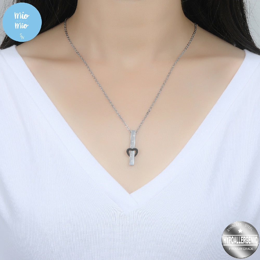 
                      
                        Isra ID Bar Forever Love Engraved Couple Stainless Steel Necklace Set | SilverWorks
                      
                    