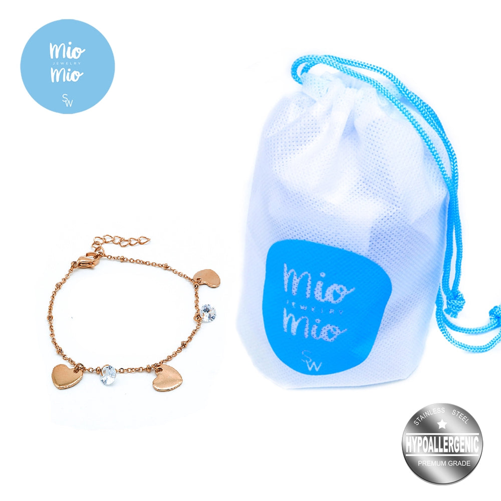 
                      
                        Shel Heart Stainless Steel Charm Bracelet | SilverWorks
                      
                    