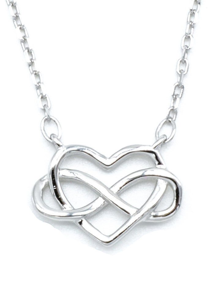 Polished Heart with Infinity Necklace