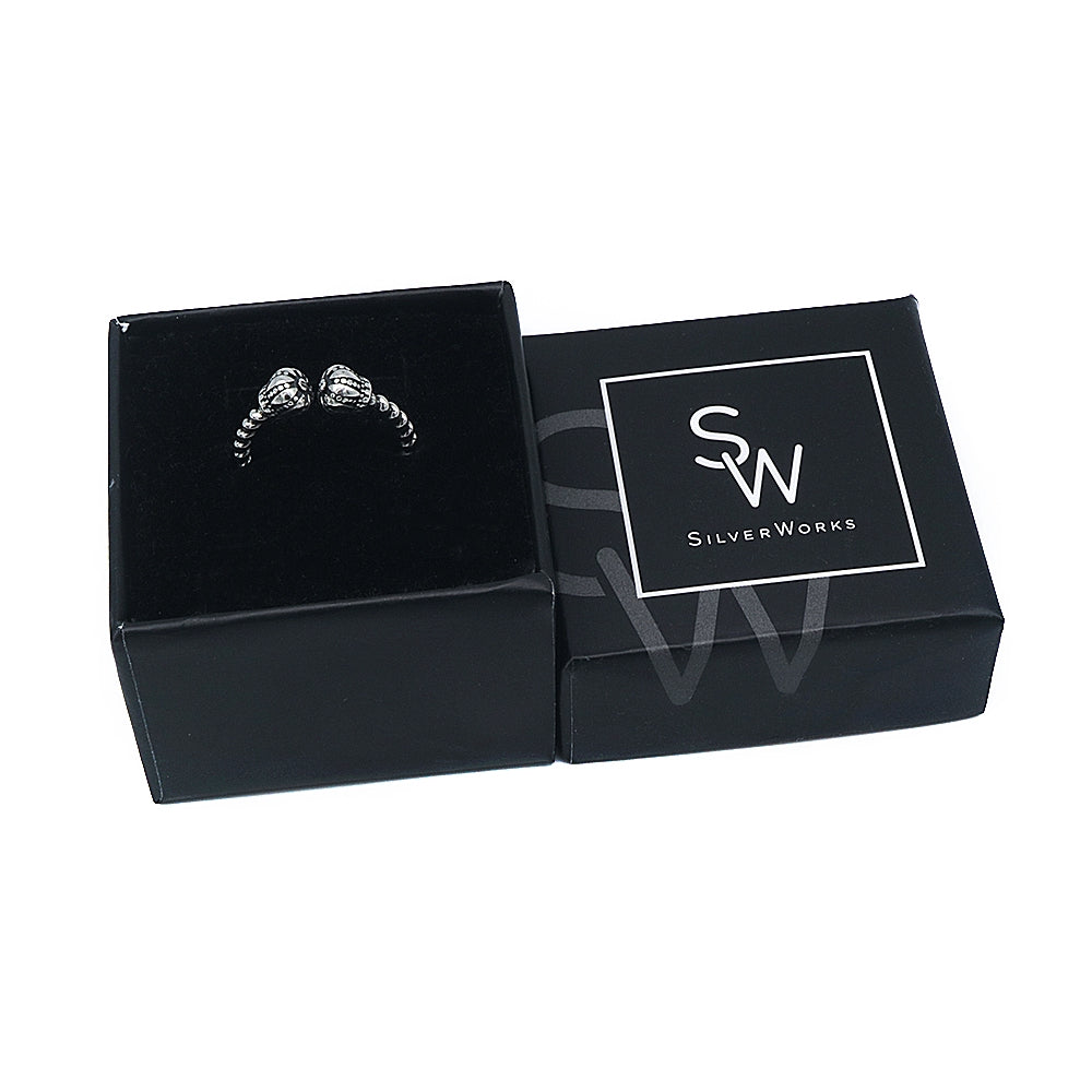 William Crown 925 Sterling Silver Open Ring | SilverWorks