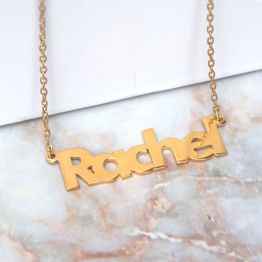 
                      
                        Bold Sans Serif Horizontal Personalized Name Necklace | SilverWorks
                      
                    