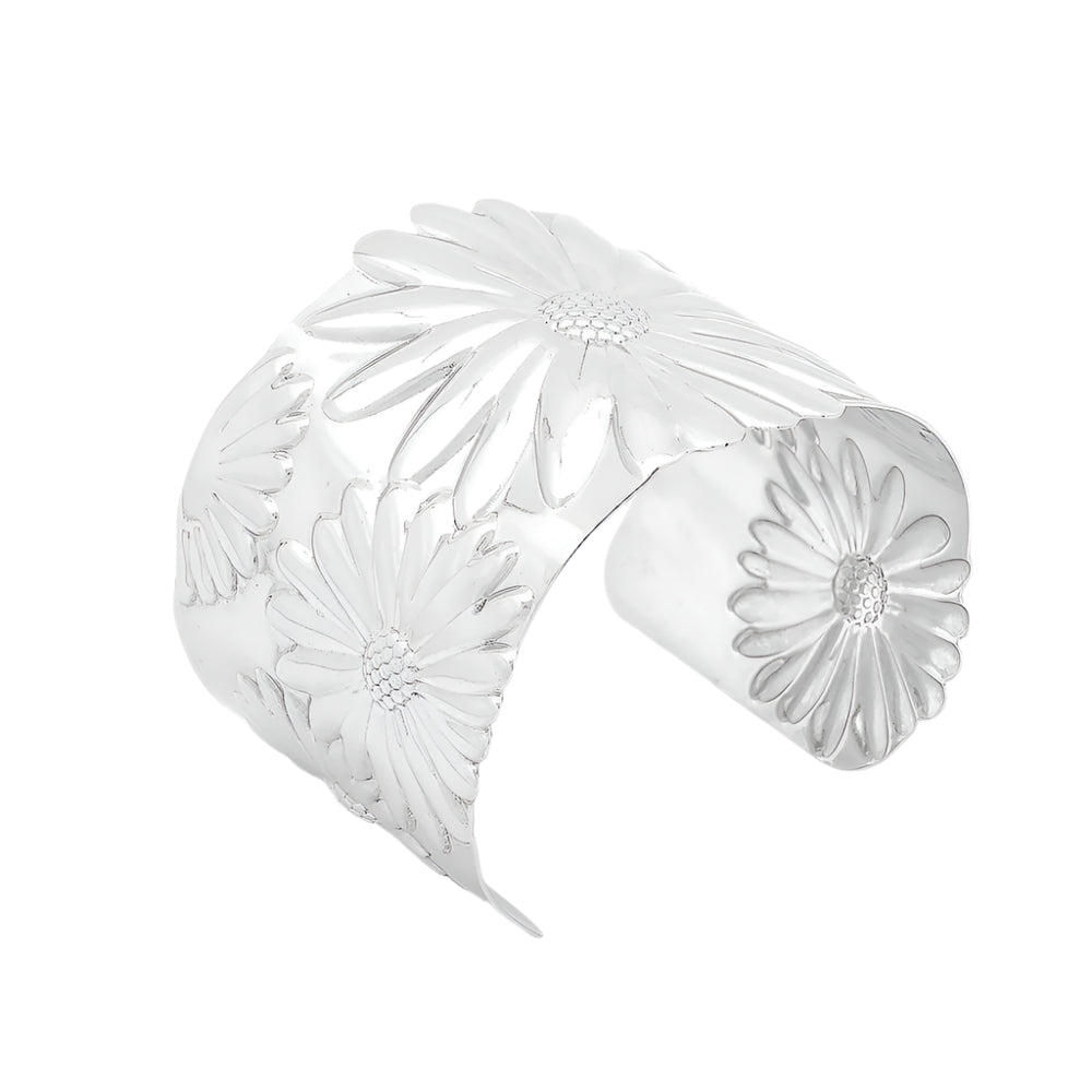 Elowen Sun Stainless Steel Cuff Bracelet | SilverWorks