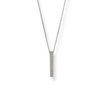 Silverworks Drop Bar with Rolo Chain Necklace X4541