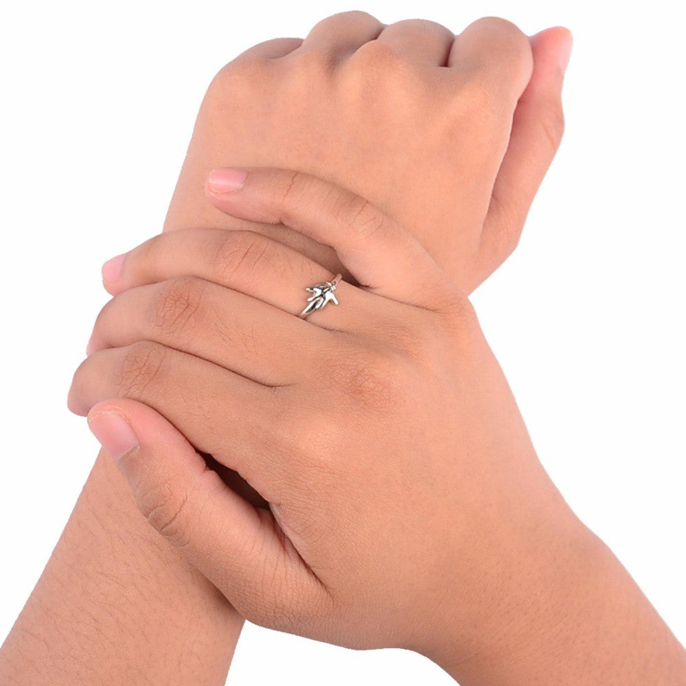 Mickey Mouse Hand 925 Sterling Silver Ring | SilverWorks
